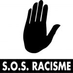 Logo SOS Racisme mut, per petit tamany