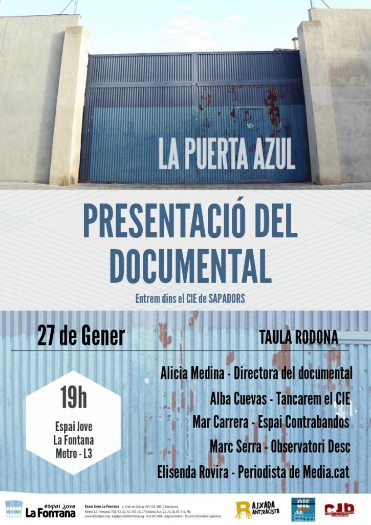 Projecció La puerta Azul 27 de gener