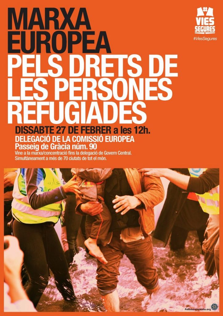 27F 12h Marxa Europea pels drets de les persones refugiades
