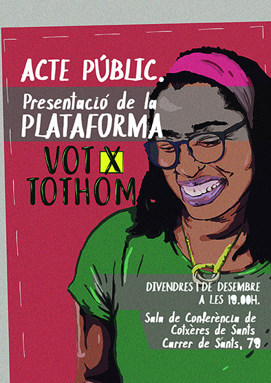 Plataforma Vot x Tothom. Acte presentació 1D2017
